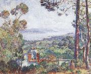 Henry Lebasques View of Sanit-Tropez oil painting
